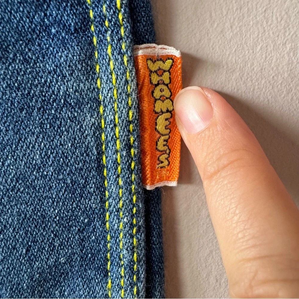 Whammie’s RARE Vintage 70s/80s Collectors Toddler Embroidered Space Jeans Size 5